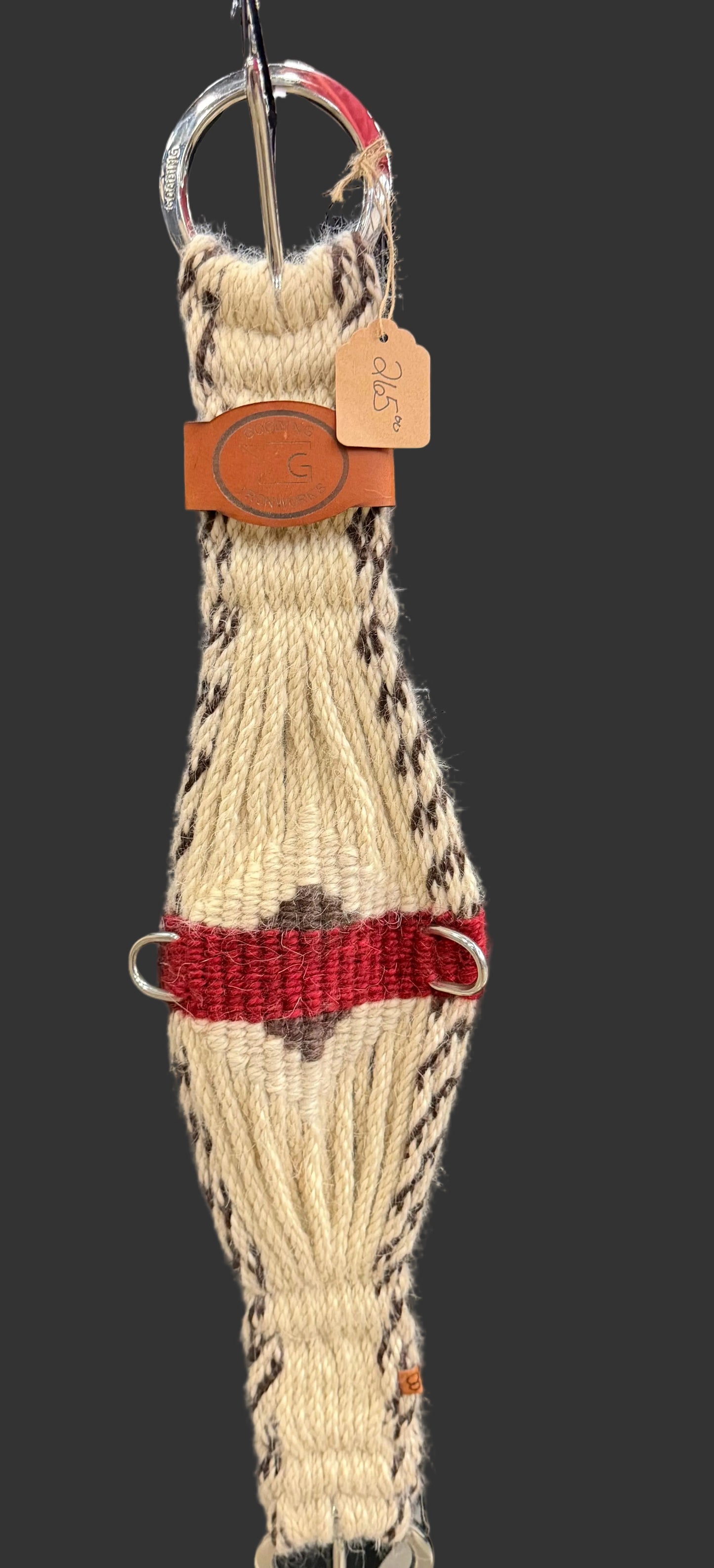 28” roper ,Snowshoe/natural red center, forged O, keeper