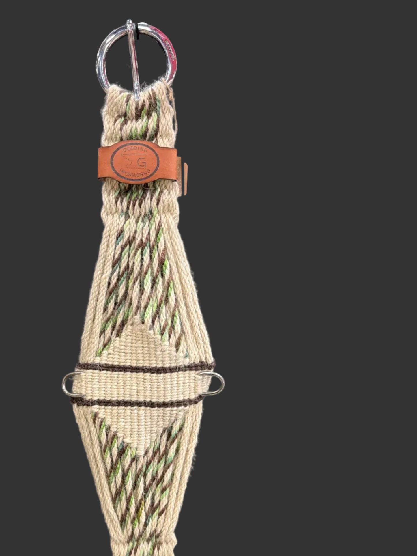 32” roper, custom green twist, forged O, keeper