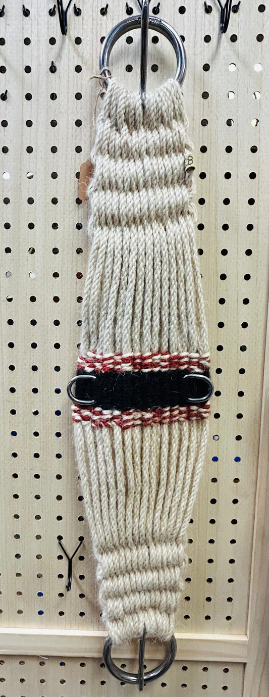 28”roper, black/red, 3/8” round buckle